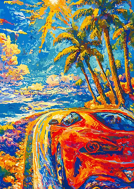 Tropical Car Painting
