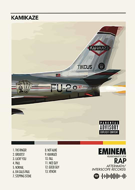 Eminem Kamikaze Album Cover Art