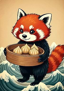 Panda Dumplings Waves