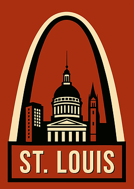 St. Louis Travel Poster