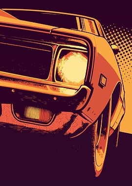 Vintage Car Illustration