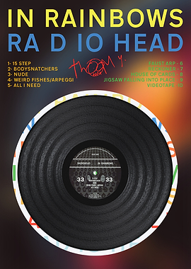 In Rainbows Vinyl Poster