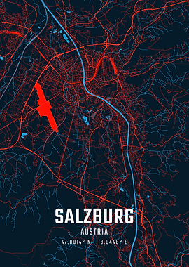 Salzburg City Map