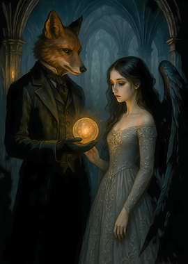 Fox Gentleman and Angelic Woman