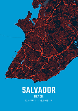Salvador City Map