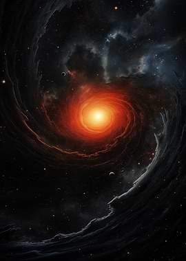 Swirling Galaxy Space