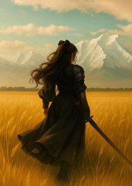 Warrior in Golden Field