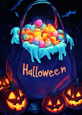 Halloween Candy Bag Pumpkins