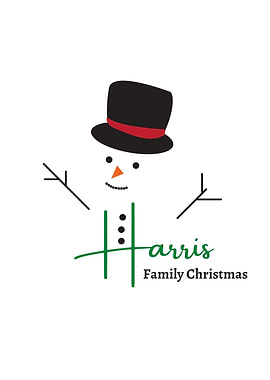 Harris Family Christmas Snowman