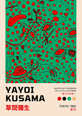 Yayoi Kusama Art Poster