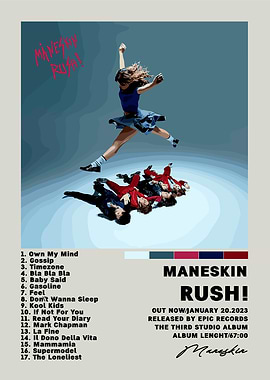 Maneskin Rush! Album Cover Art