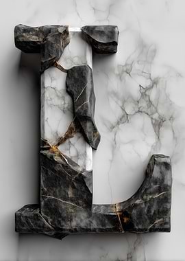 Marble Letter L
