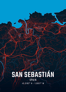 San Sebastián City Map