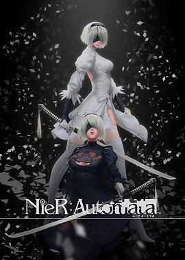NieR: Automata - 2B Character Art