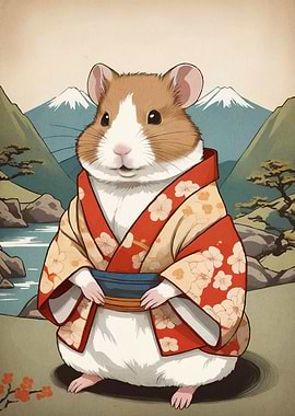 Hamster Kimono Mountain