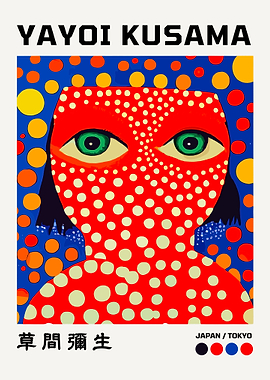 Yayoi Kusama Portrait Art