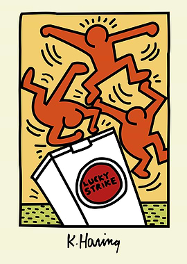 Keith Haring Lucky Strike Art