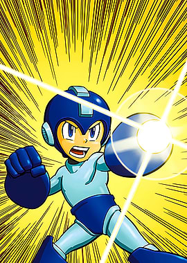 Mega Man Action Shot