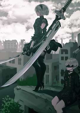 Nier Automata: 2B and 9S