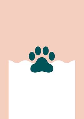 Minimalist Paw Print Design