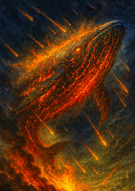 Fiery Whale Descent