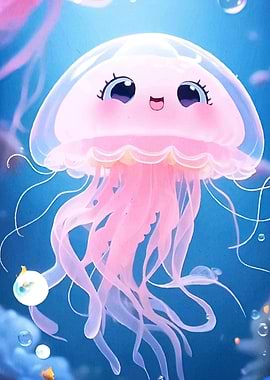 Cute Jellyfish Cartoon