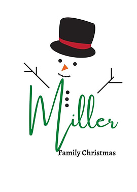 Miller Family Christmas Snowman