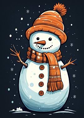 Cartoon Snowman