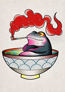 Frog in Bowl Smoking Pipe