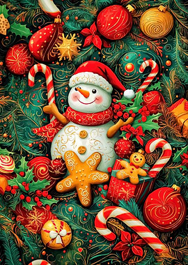 Christmas Snowman Ornament