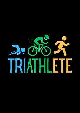 Triathlete Swim Bike Run