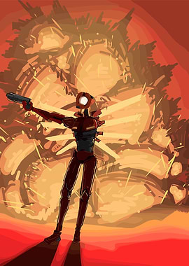 Red Robot Confrontation