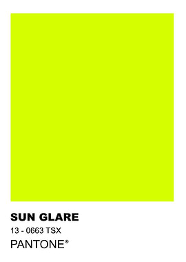 Pantone Sun Glare Color Swatch