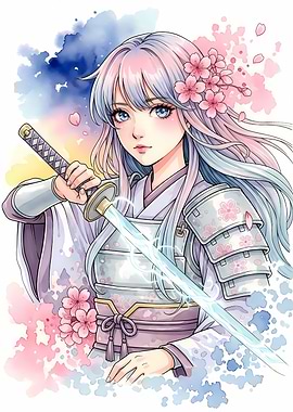 Anime Girl with Sword