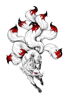 Nine-tailed Fox Illustration