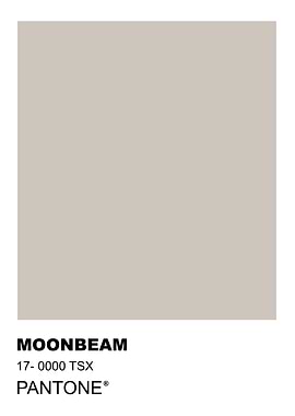 Pantone Moonbeam Color Swatch