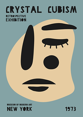 Crystal Cubism Exhibition Poster