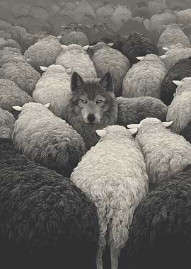 Wolf among sheep