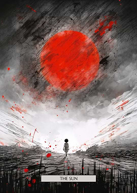 The Sun – Darkness Series Tarot