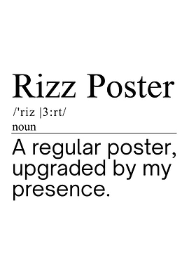 Rizz Poster Definition