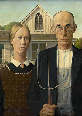 American Gothic by Grant Wood