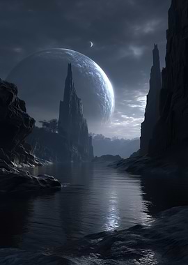 Alien Exoplanet Landscape