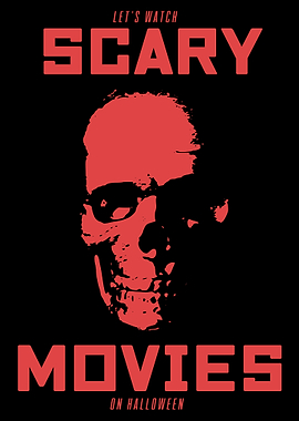 Scary Movies on Halloween Poster