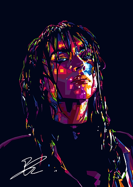 Billie Eilish Pop Art Portrait