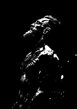Conor McGregor Black and White Portrait