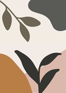 Abstract Botanical Art Print