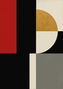 Abstract Geometric Shapes Art