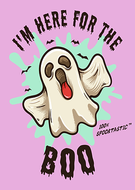 Spooktastic Ghost Illustration