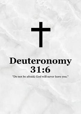 Deuteronomy 31:6 Christian Inspirational