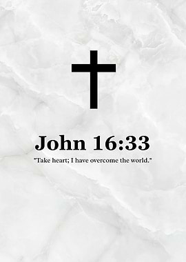 John 16:33 Bible Verse Art